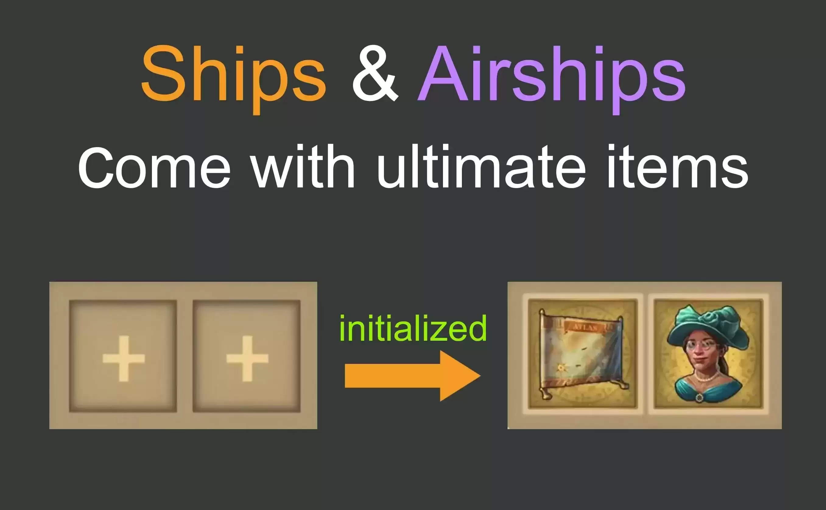 造新船和飞艇自带终极卡 -  Npc也有