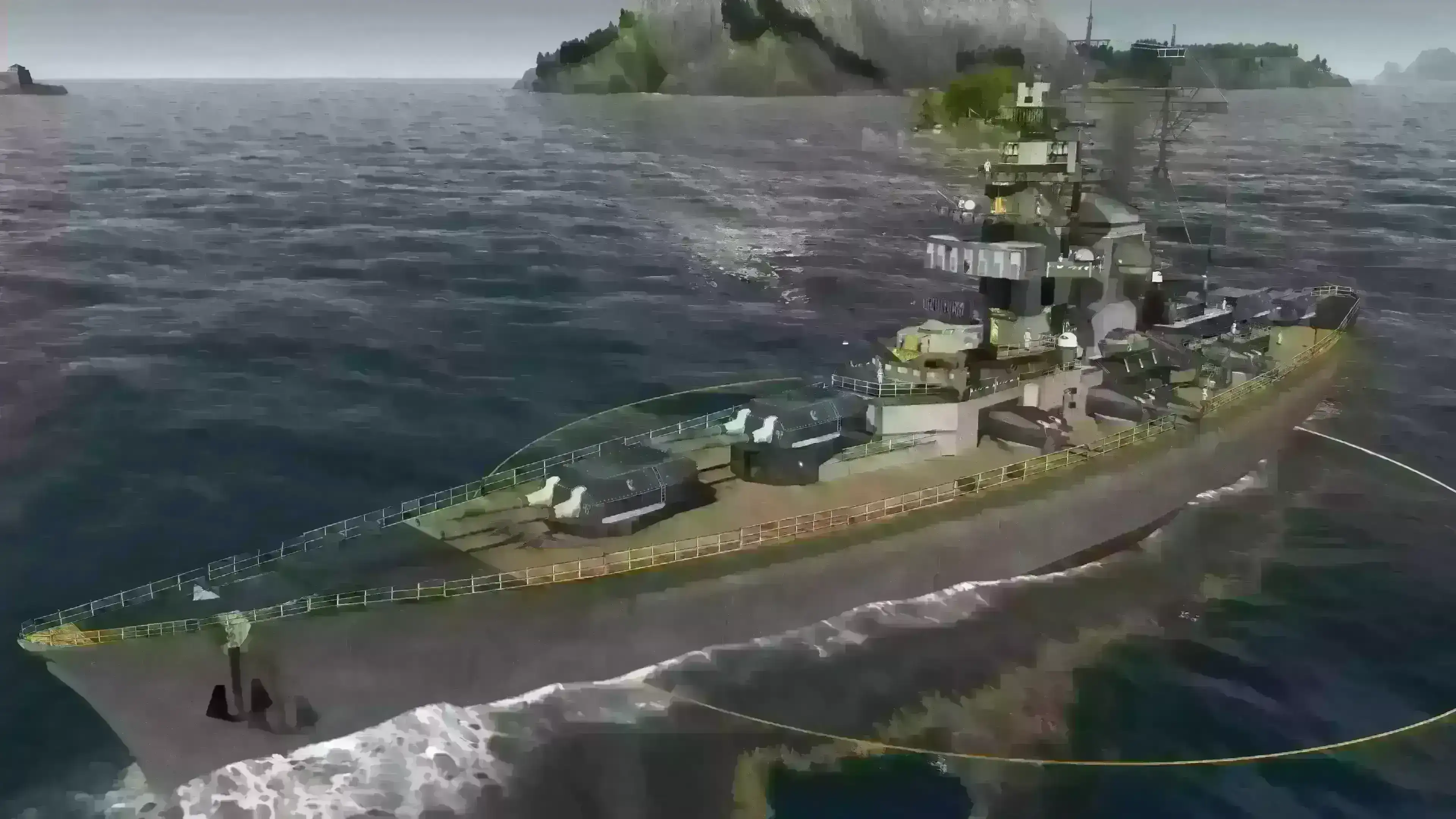 完全建模的俾斯麦级战列舰