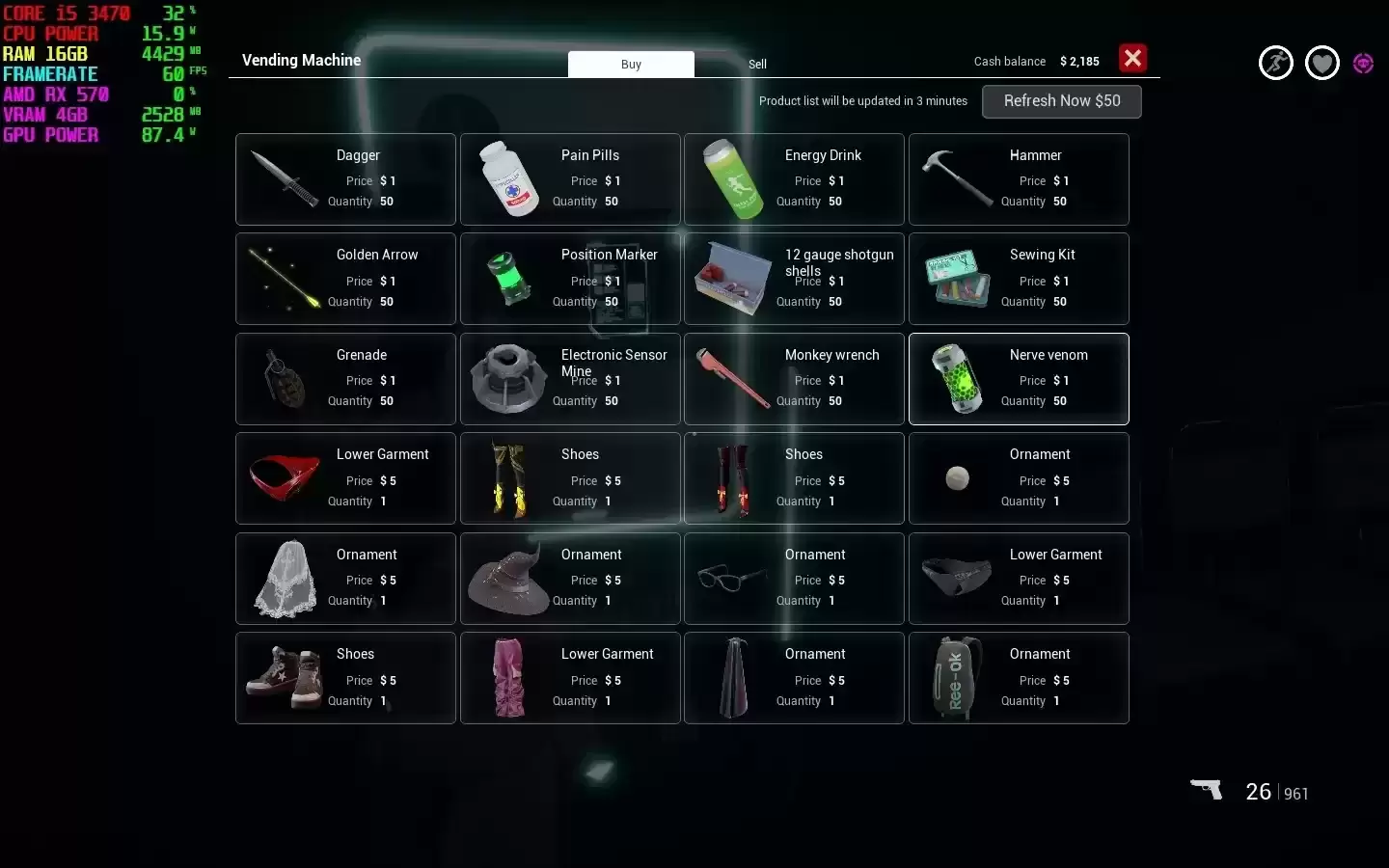  商店中有更多衣服可供选择