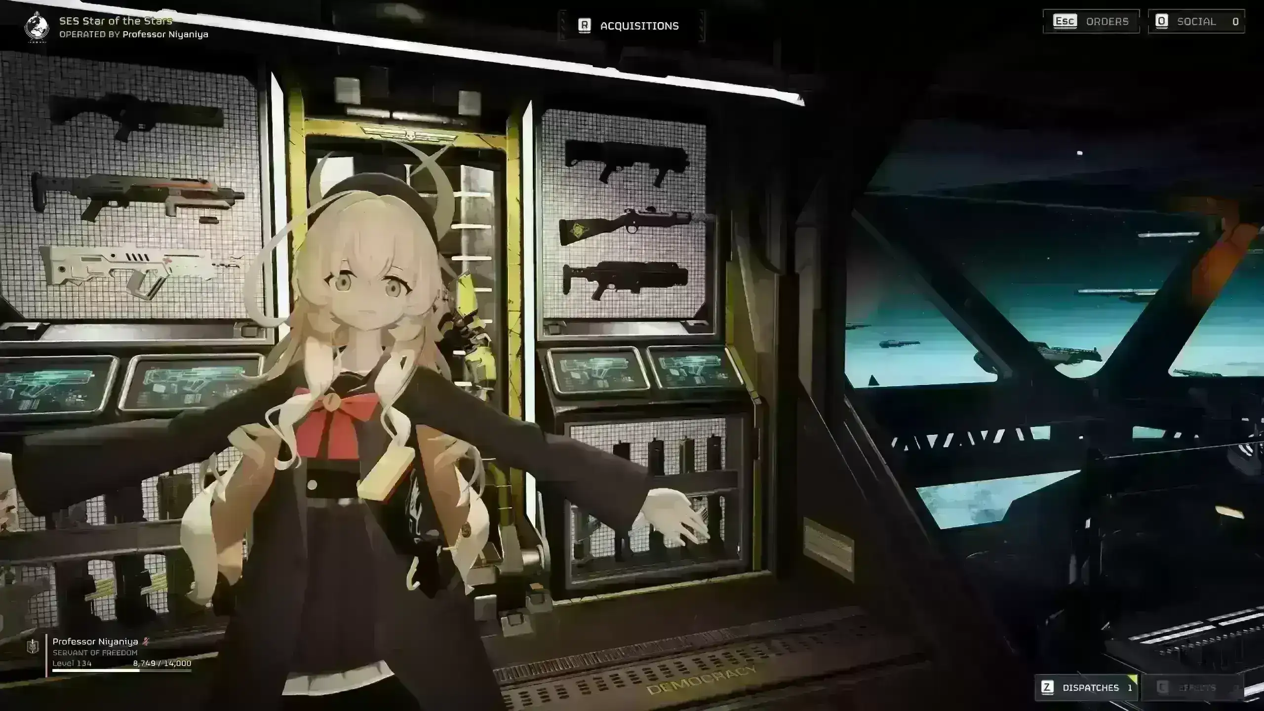 ✨【绝地潜兵2】碧蓝档案二谷妮娅妮亚教授替换 UF-16 监察官 MOD｜跨次元联动登场🎮