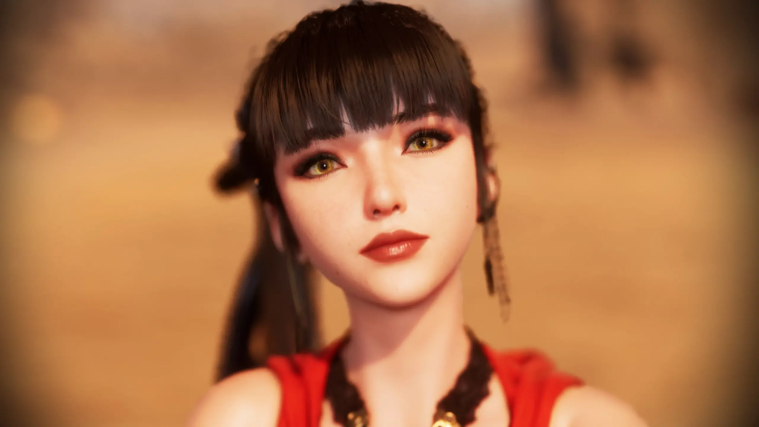 EVE - 淡褐色眼眸+深邃眼妆+口红 MOD (模块化)