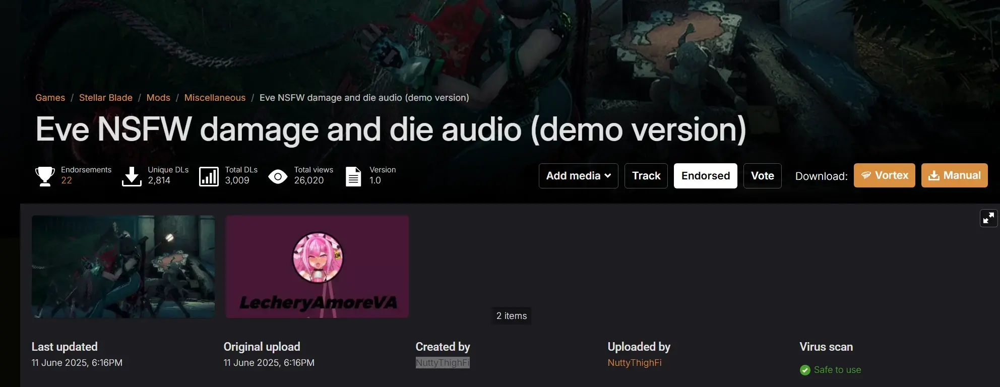 EVE 成人向伤害与死亡音效 MOD