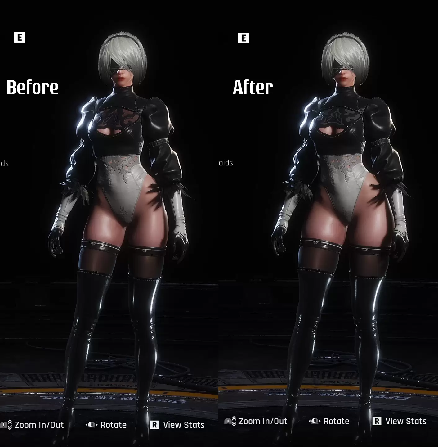 【外观MOD】2B服装改版丨无裙设计丨身形优化