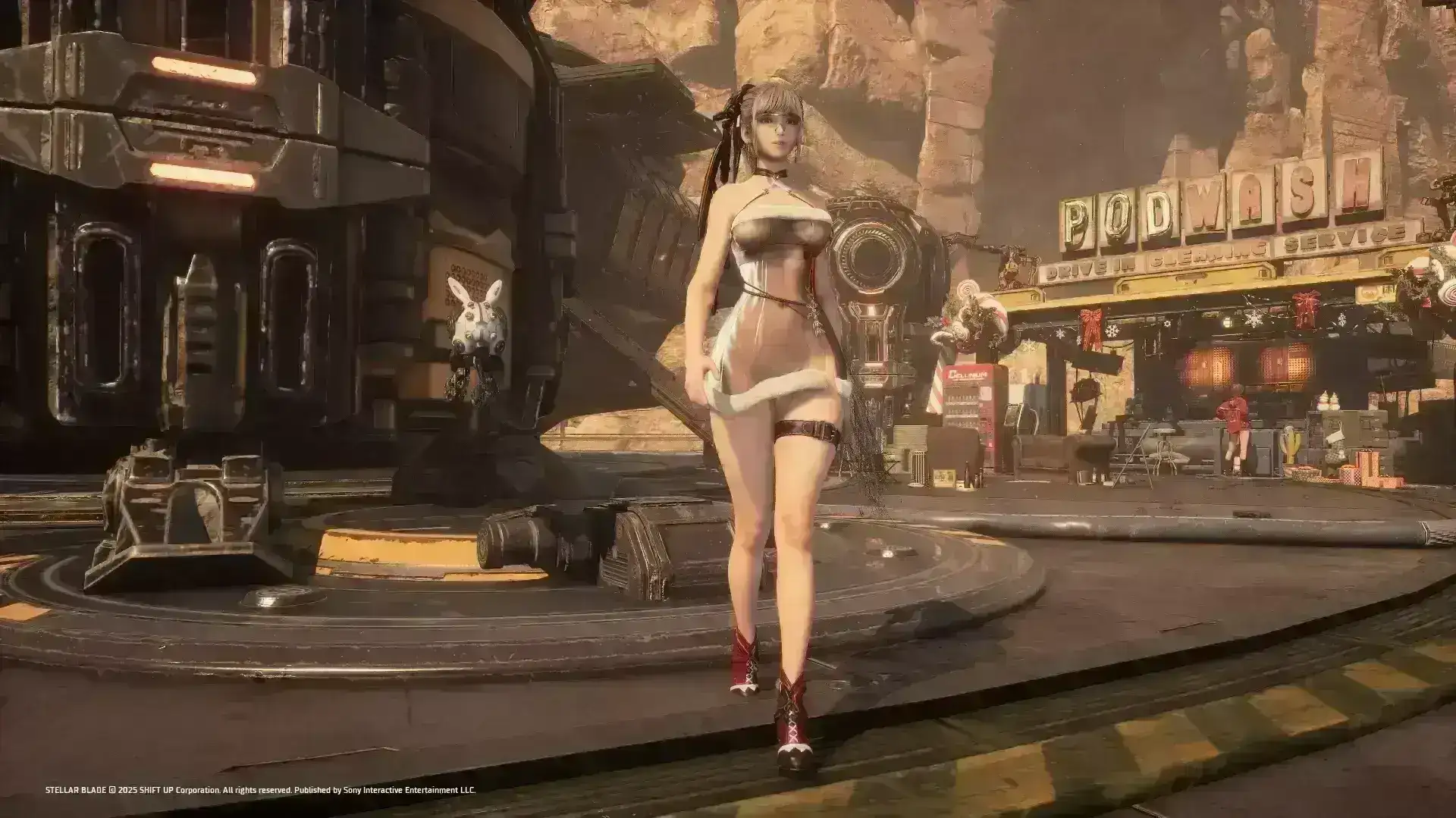 Eve圣诞服装的透明化处理