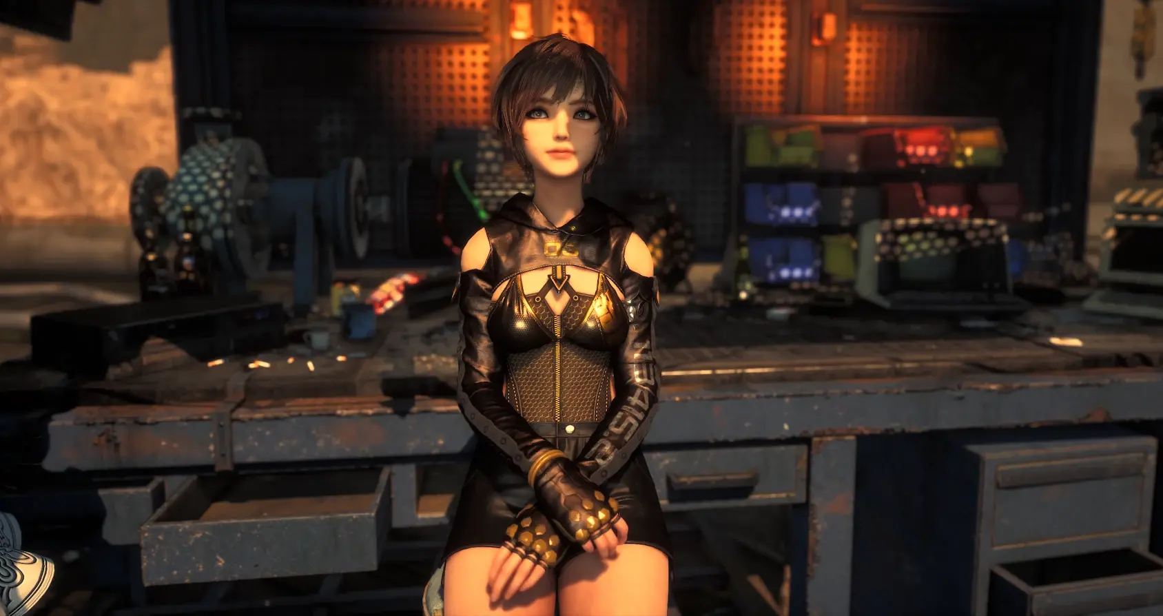 莉莉紧身衣+短裤组合