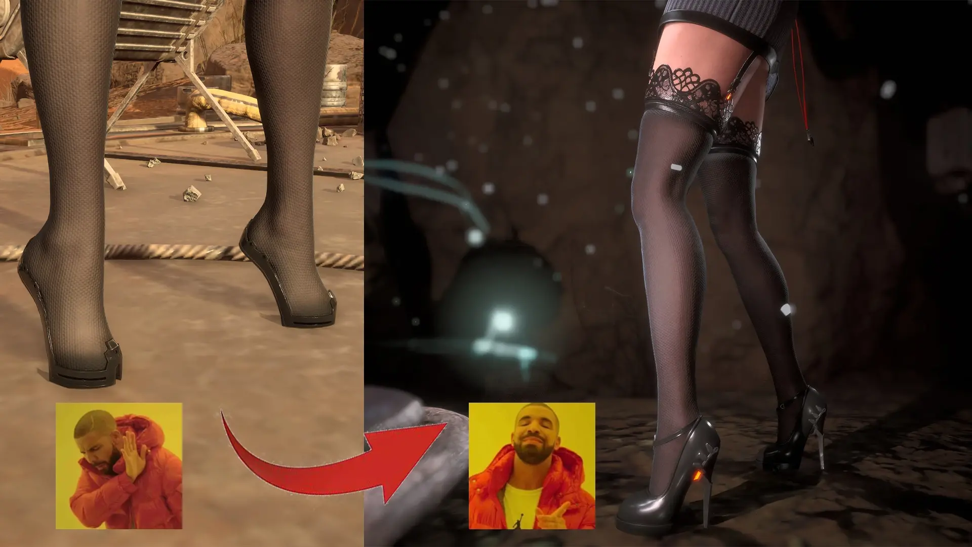 4139.webp 足控大佬定制!更换高跟鞋换成日常针织连衣裙MOD