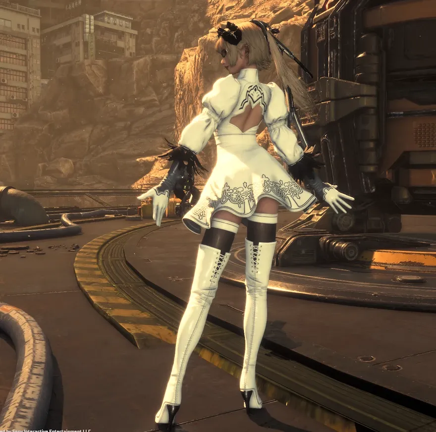 EVE的2B修身连衣裙（含无裙选项）