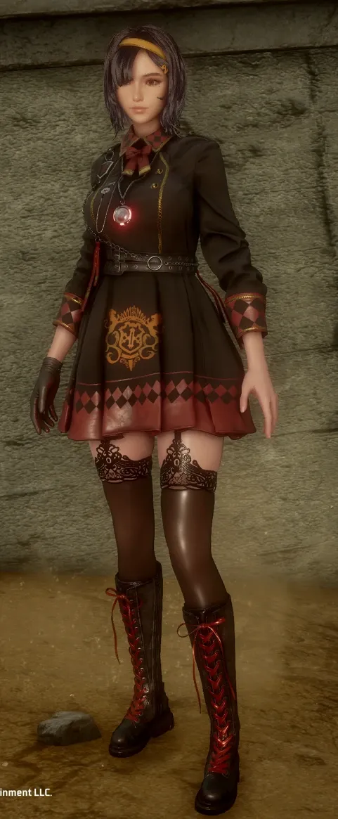 4335.webp 短款黑礼服+高跟鞋