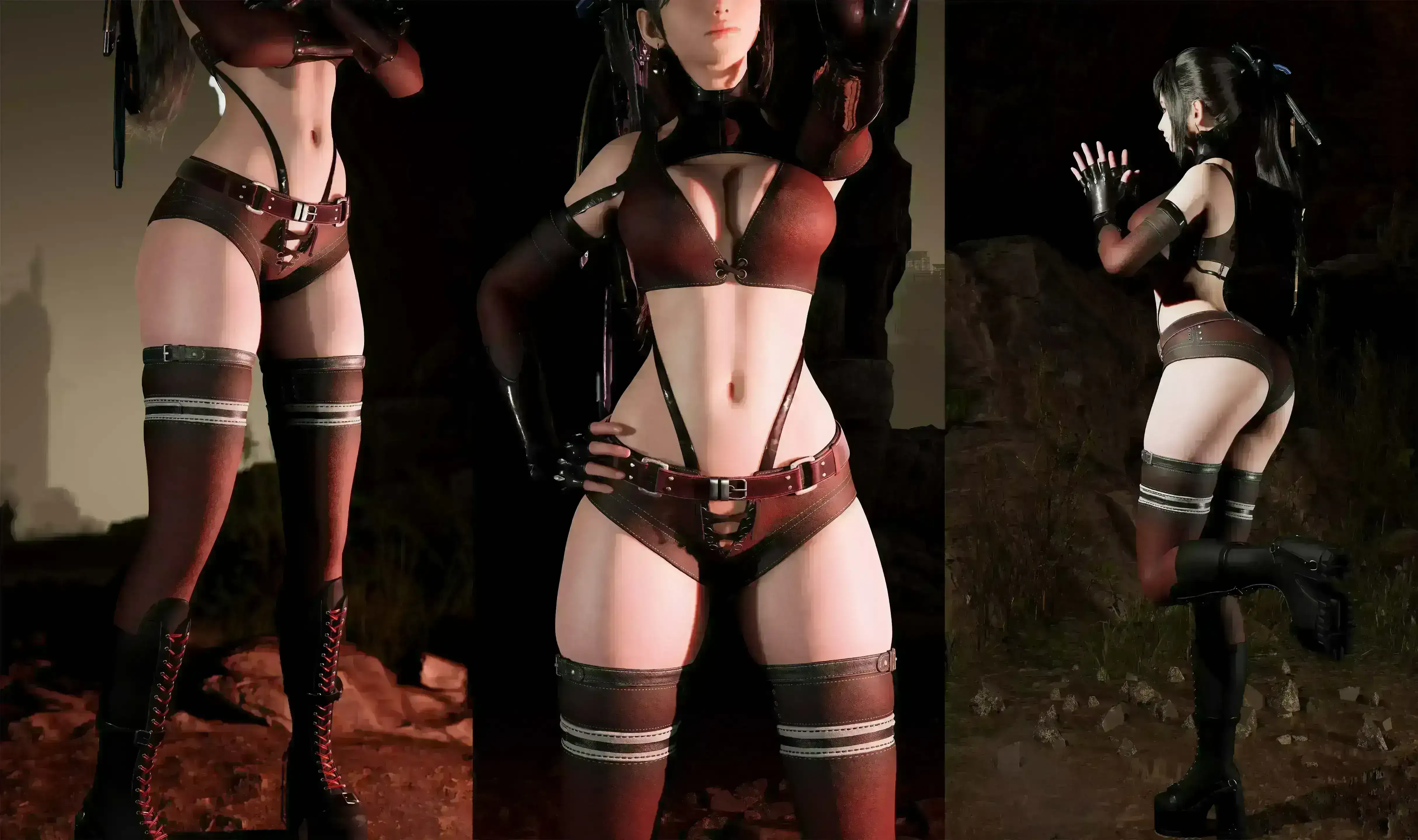 4580.webp Tactical Wear - 深红/黑战术套装