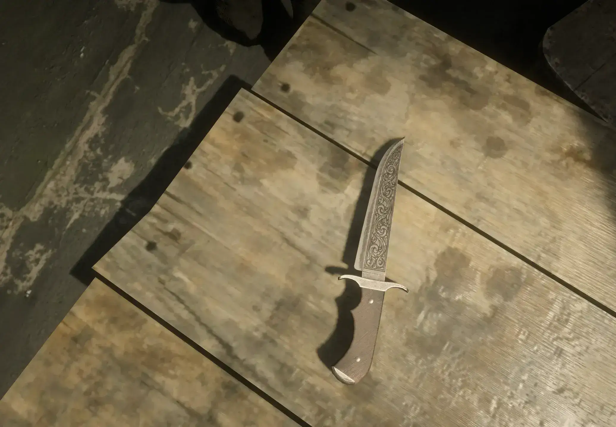 4815.webp 雕刻版达奇的刀替换原版狩猎刀 Engraved Dutch's Knife