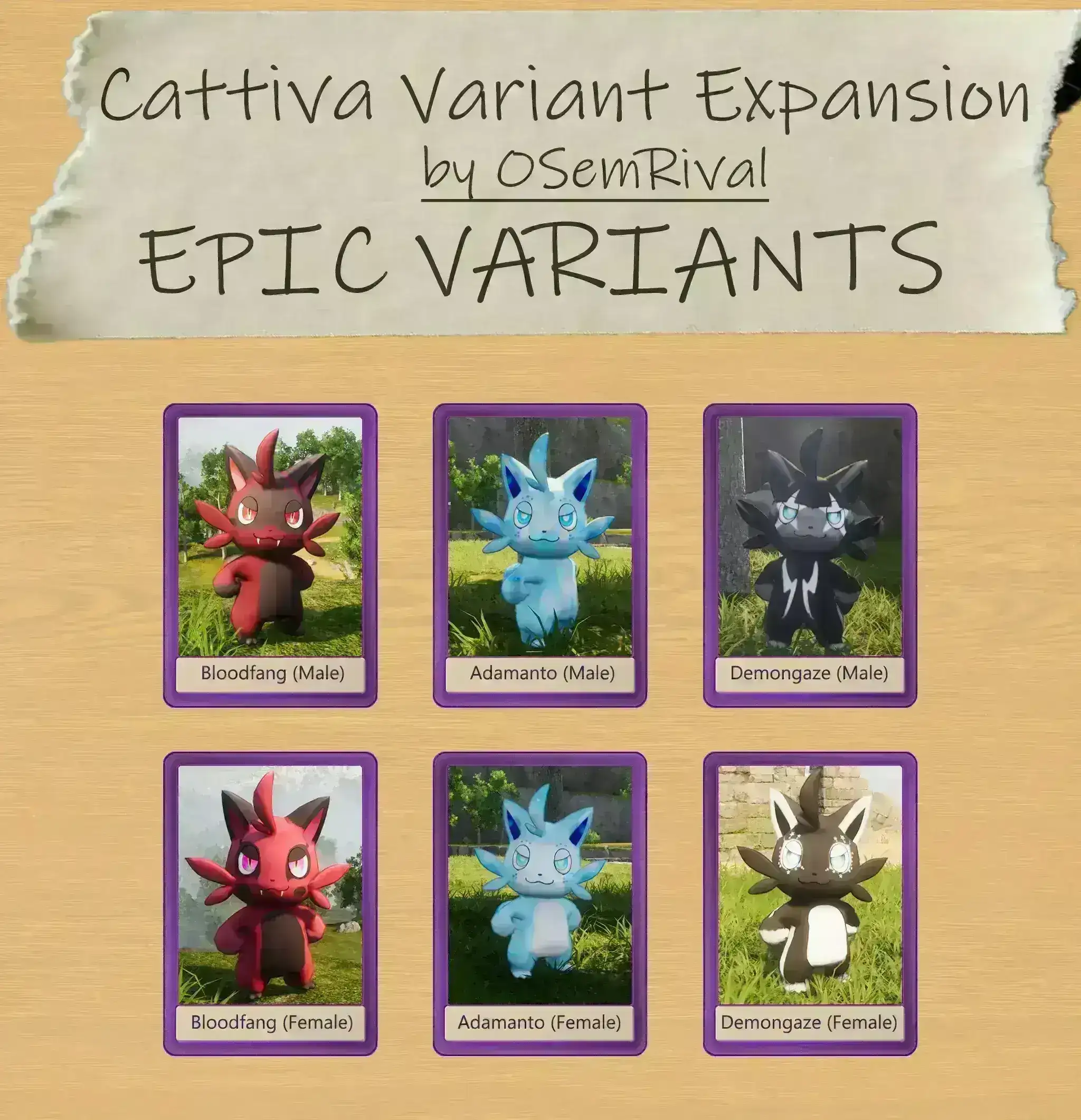 4864.webp 捣蛋猫皮肤扩展MOD - Cattiva Variant Expansion