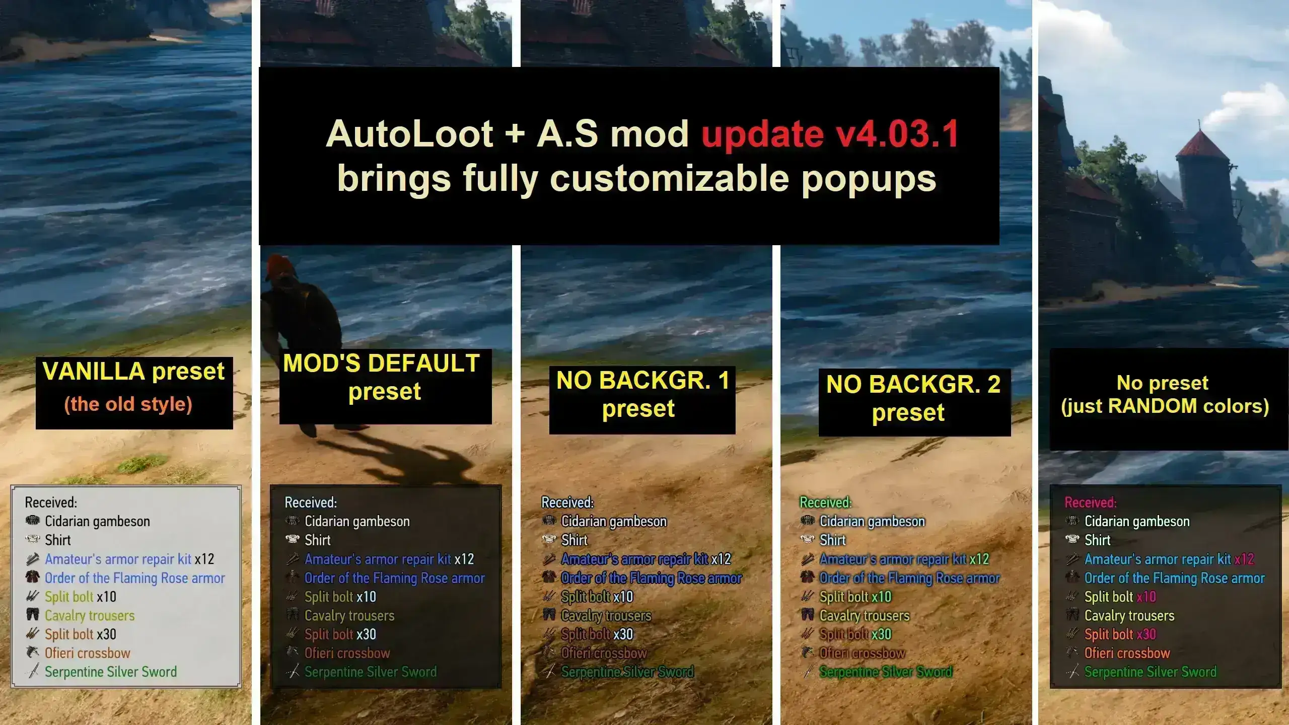5816.webp 巫师3自动拾取MOD高级版 - AutoLoot Advanced Settings v4.04.21
