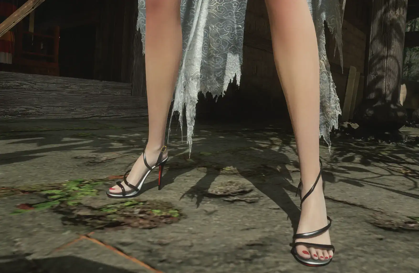 明末渊虚之羽细带高跟鞋MOD - Strappy Heels