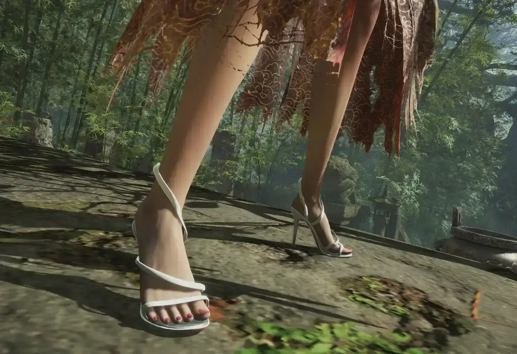 明末渊虚之羽细带高跟鞋MOD - Strappy Heels