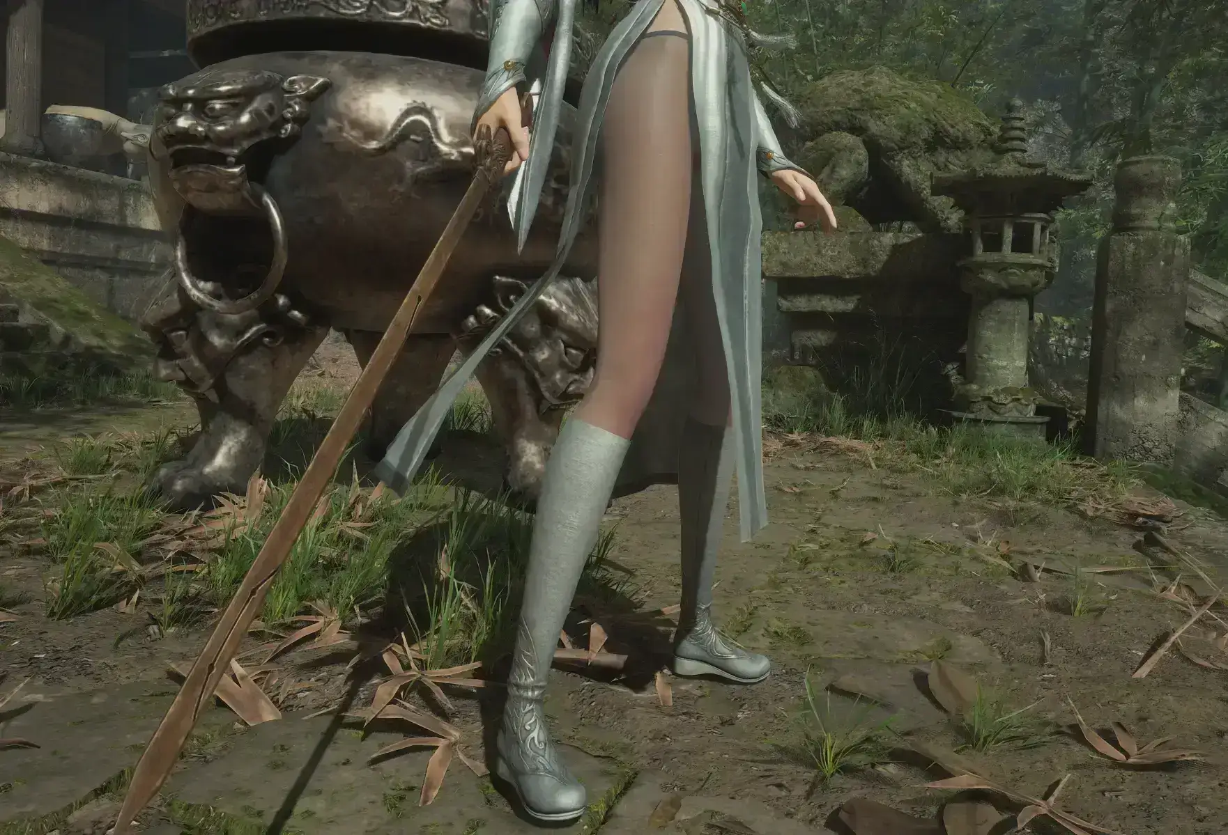 明末渊虚之羽明妃黑丝长靴美化 - Consort's boot with pantyhose