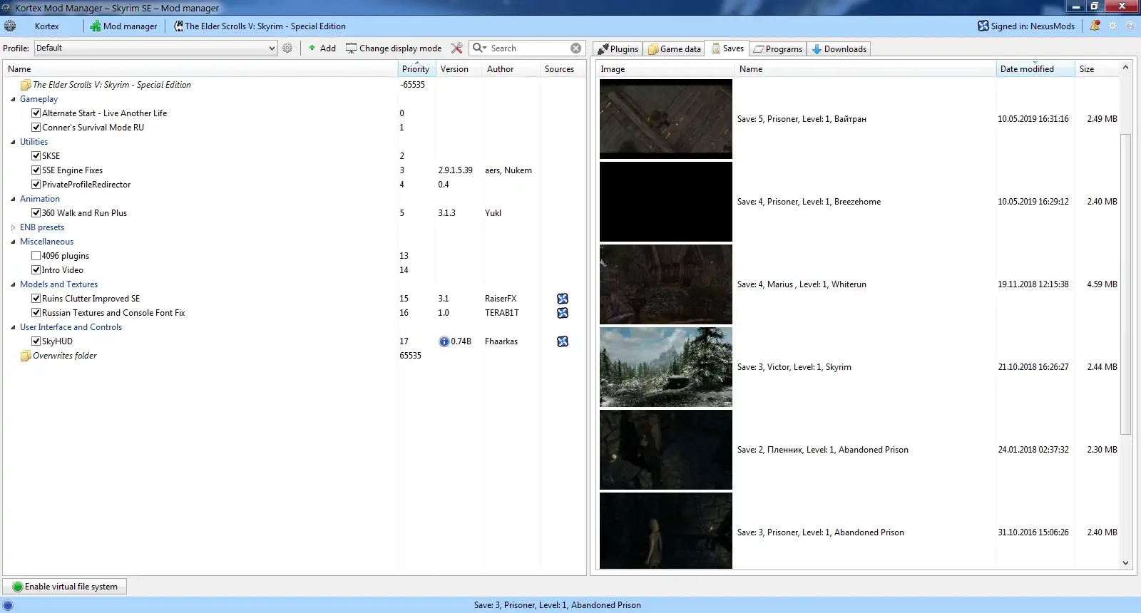 6161.webp 上古卷轴5天际MOD管理器工具 - Kortex Mod Manager