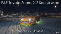 【GTA5载具】F&F Toyota Supra 2JZ I6 Sound Mod [SP Add-On]：《速度与激情》中的经典声浪再现
