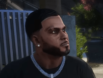 弗兰克林改进版头部和面部纹身及耳环 MOD [Replace]