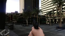 GTA5 沉浸式挑战体验：去除准星+真实感手枪射速 MOD