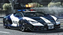 【GTA5载具】兰博基尼Centenario LP770-4警车版：洛圣都街头的终极执法利器