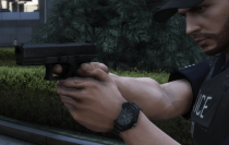 GTA5 暗黑系改造：Diab0 G17 黑色皮肤 MOD (更真实的手枪质感)