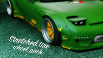【GTA5载具】Stretched Tire Wheel Pack：打造个性轮毂，让爱车瞬间升级！