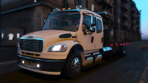 【GTA5载具】Freightliner M2 Crew Cab Flatbed：洛圣都最强货运卡车，细节与功能并重的终极选择