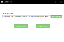 【GTA5实用】Mod Enabler 1.01：一键禁用MOD，轻松切换游戏模式