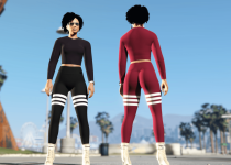 Athletic-V 线上女角色运动装 MOD v1.0 [Replace]