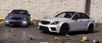 【GTA5载具】2013款梅赛德斯-AMG C63 (W204) 升级版：终极黑系列改装车，细节狂魔的杰作