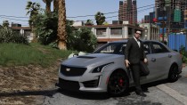 【GTA5载具】2016款凯迪拉克CTS-V：豪华与性能的完美结合，细节尽显顶级质感