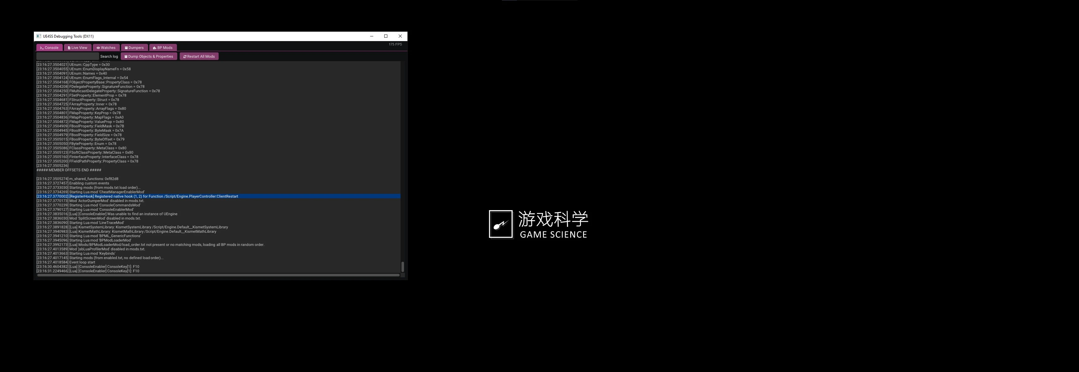RE-UE4SS - Mod Loader - 调试工具黑悟空版 - Pak Mod Enabler