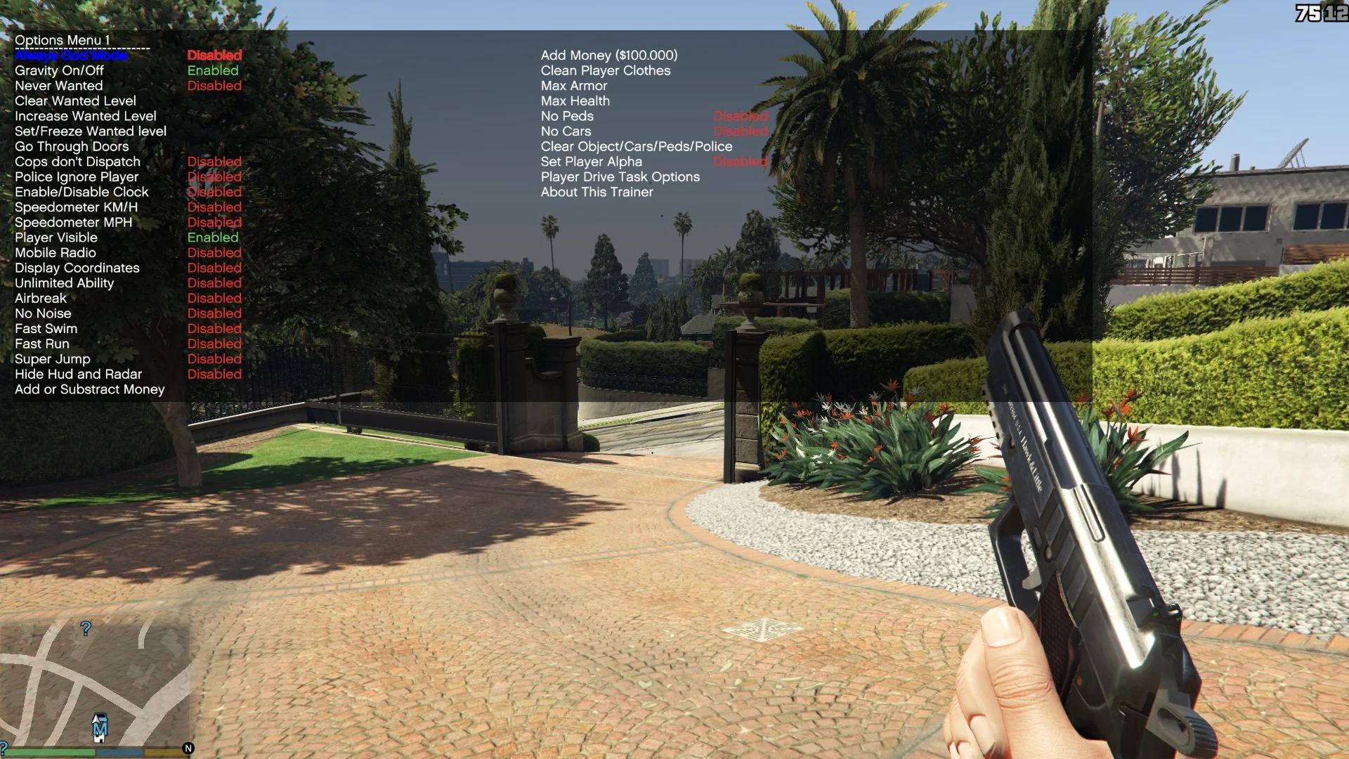 简单训练器Simple Trainer for GTA V