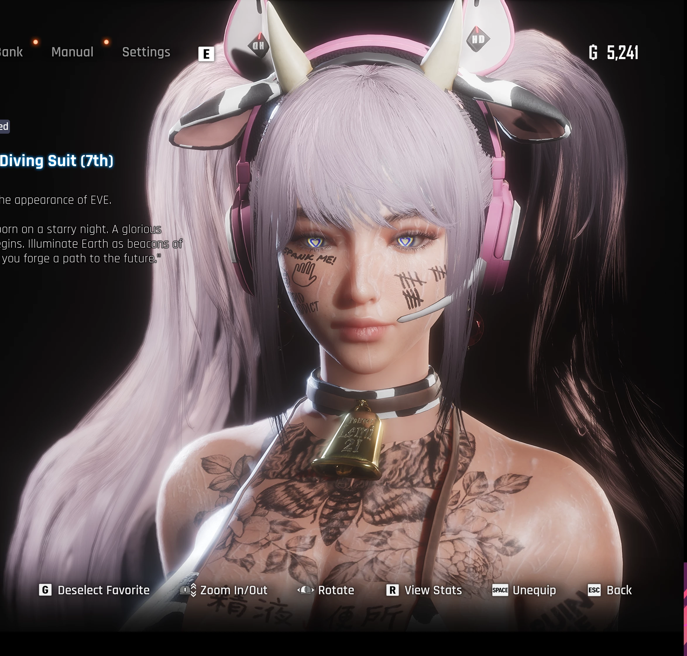 【外观MOD】奶牛比基尼纹理修改丨日式纹身丨爱心眼特效