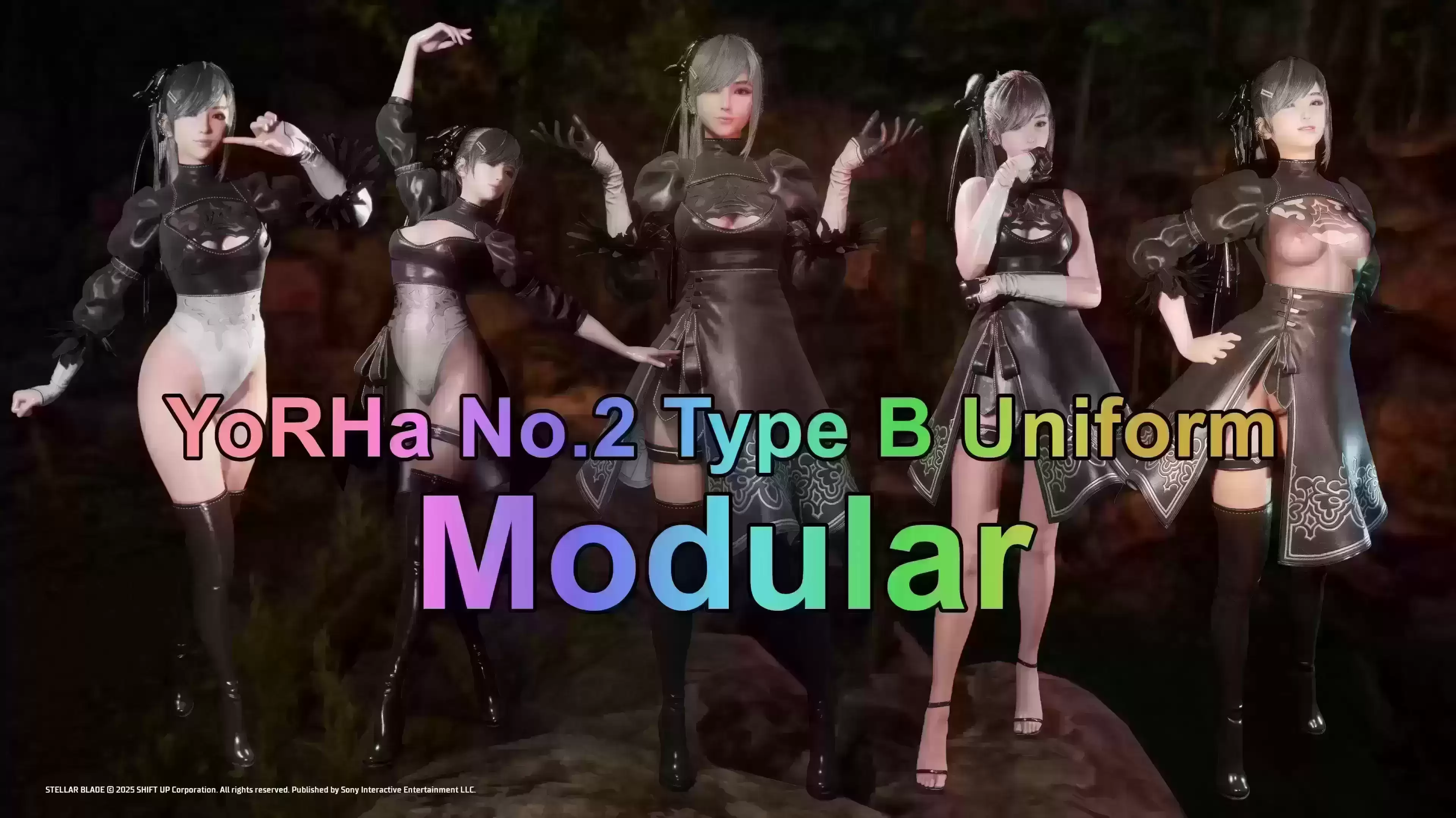 【皮肤MOD】模块化2B战服丨10部件DIY+清凉版自由配
