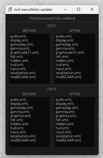 5774.webp 巫师3菜单文件列表更新工具 - TW3 Menu Filelist Updater v1.2