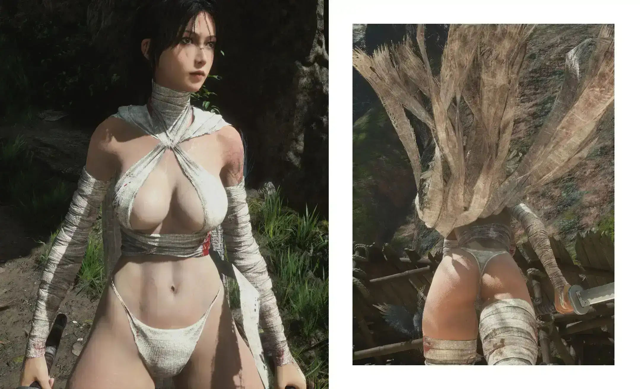 明末渊虚之羽EVE心魔套装美化MOD - EVE like body shape 3 Obsession Outfit v1.1