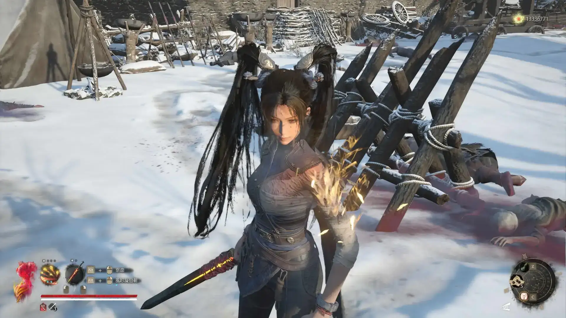 明末渊虚之羽海盗发簪&织绣头带长马尾MOD - PirateHairpin & EmbroideredHeadband LongTail