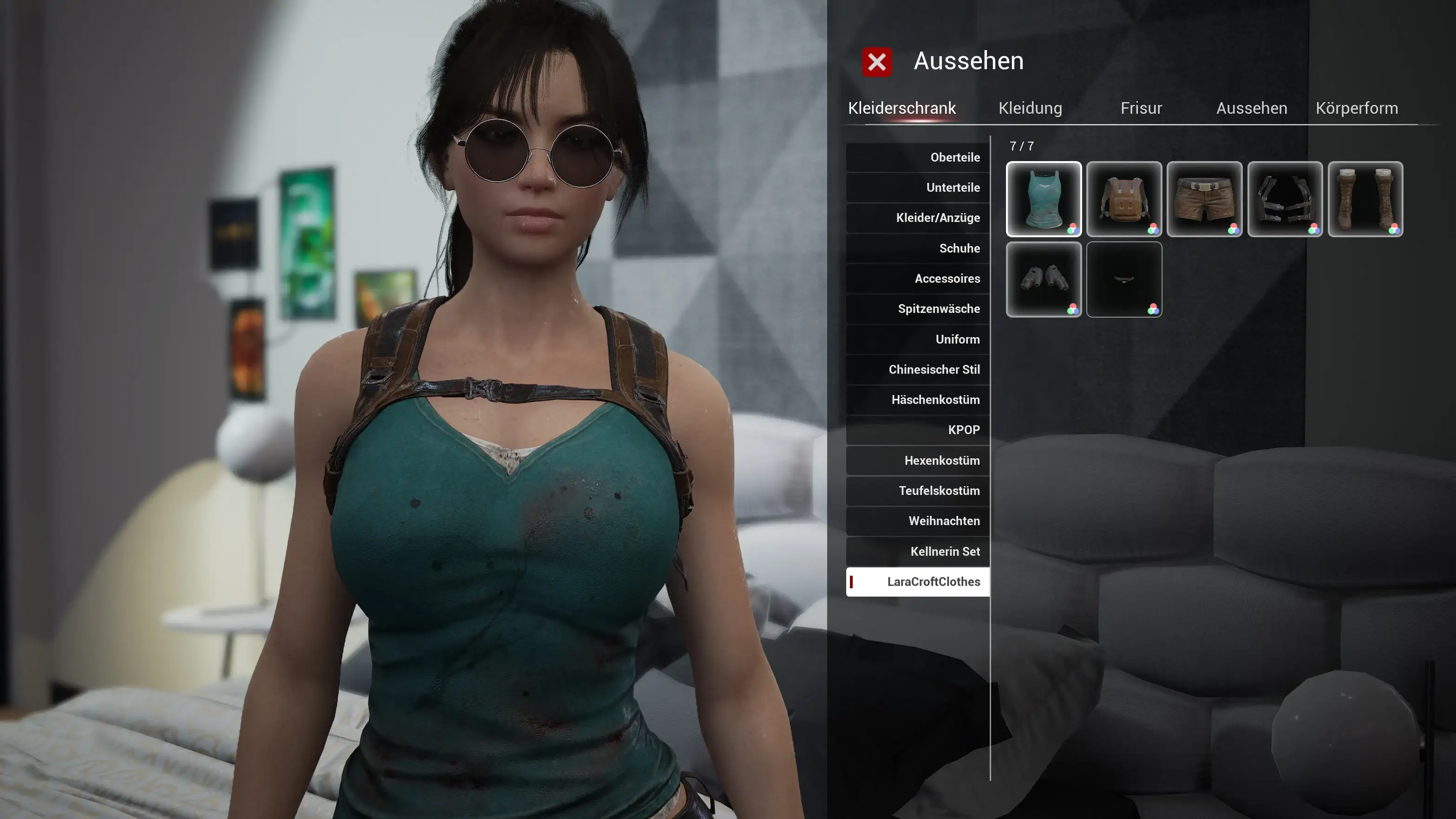 致命解药劳拉·克劳馥服装MOD - Lara Croft clothes (DbD) for Jodi