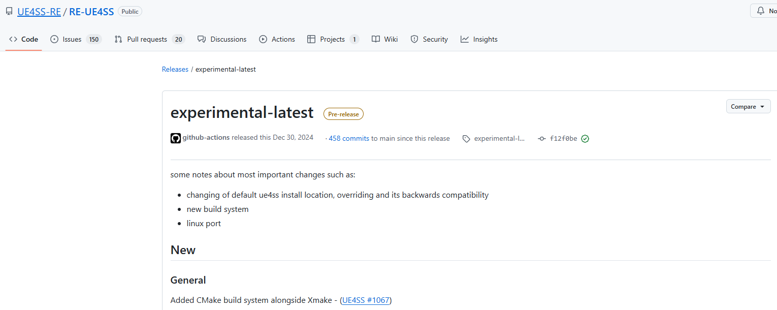 UE4SS实验版框架 - v3.0.1-707 | 虚幻引擎4/5 MOD开发神器