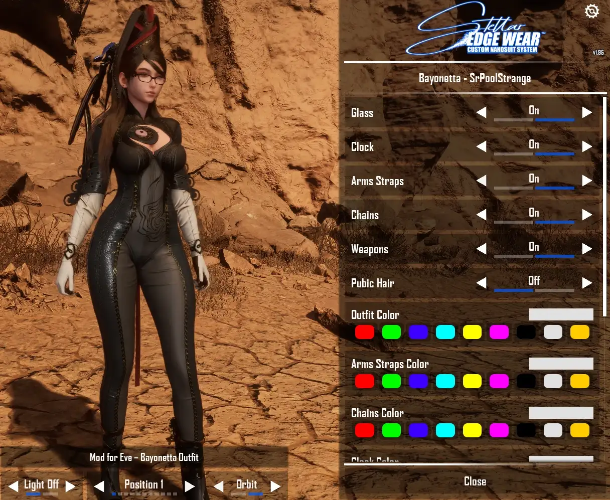 Eve x Bayonetta 贝优妮塔服装MOD