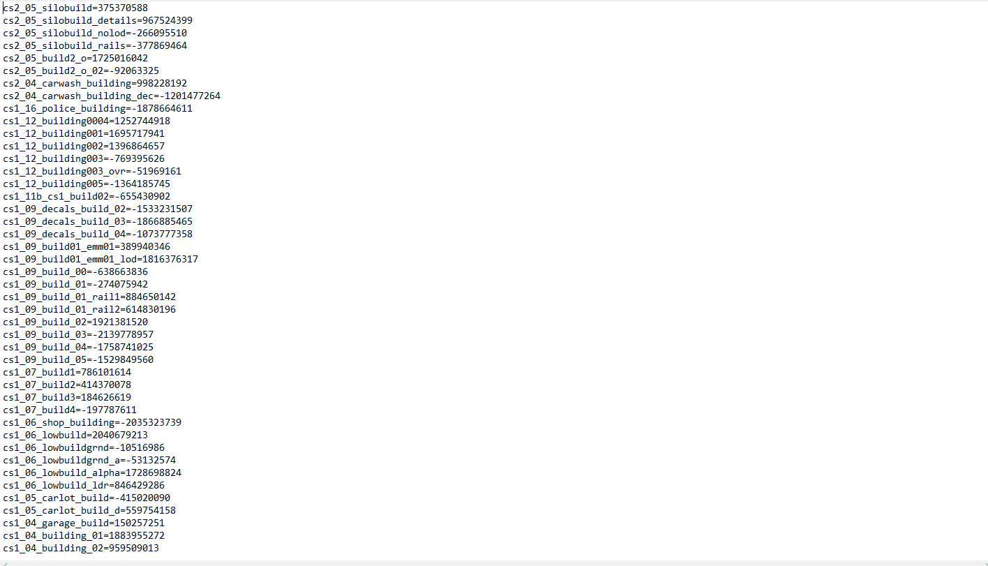 GTA5 玩家福音:Buildings Object List 让城市建造更上一层楼