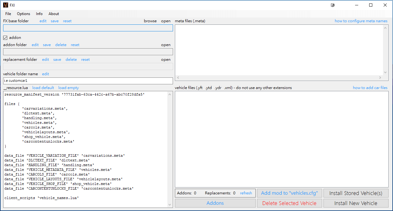 【GTA5 MOD】FXI - FX Vehicle Installer v0_2.1:五步搞定车辆MOD安装