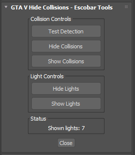 【GTA5进阶】Hide Collisions & Lights Tool for 3ds Max:MLO开发利器,打造更清爽的工作环境